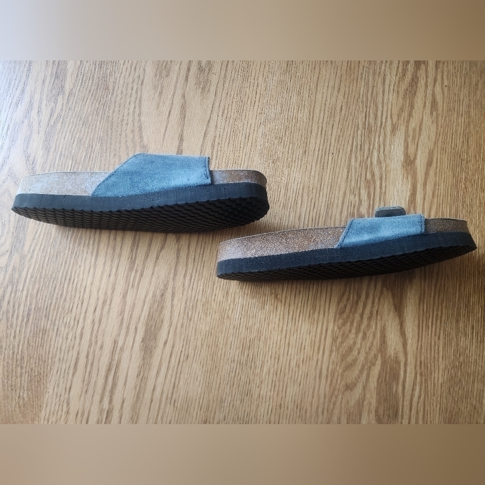 Baxter & Wells Made In Spain (Like Birkenstocks) Blue Sandals Women's Si… - Picture 4 of 10